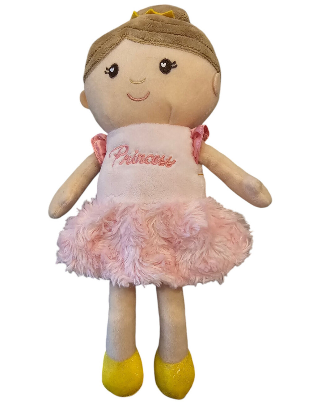Cuddle & Co. by Russ princess plush doll with brown hair